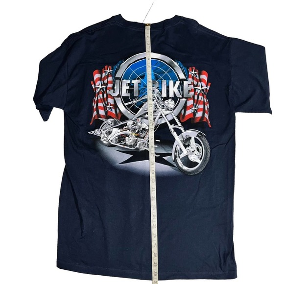 American Chopper Navy Jet Bike Mad Engine Tee Shirt LG NWT - Picture 5 of 7